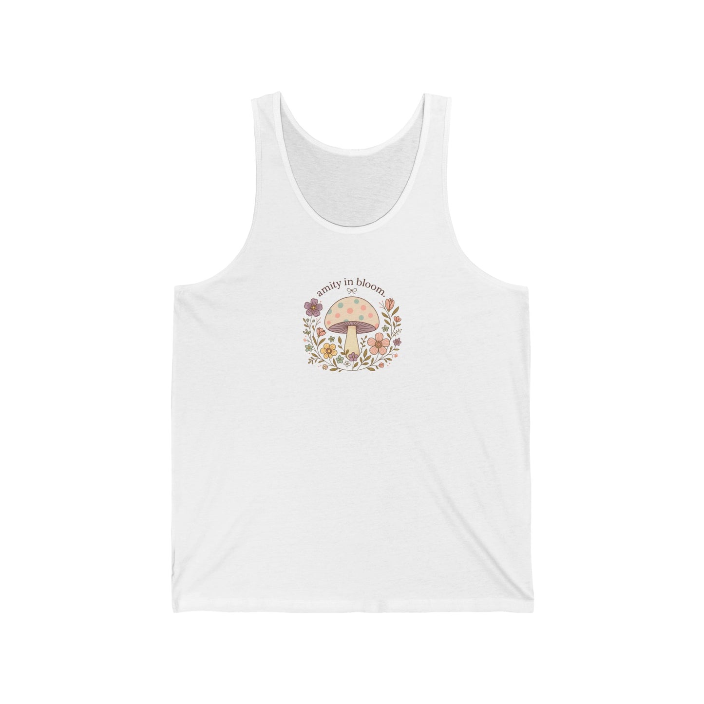 Rainbow Mush Unisex Jersey Tank Top | Amity in Bloom Original