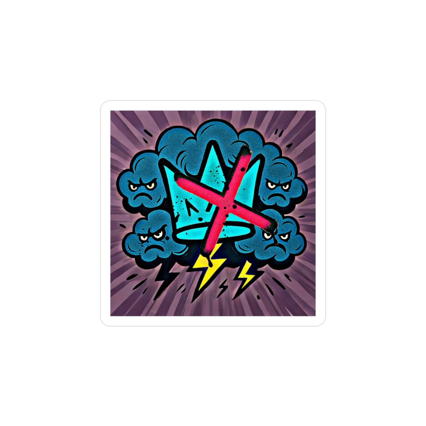 🚫 No Kings – Amity in Bloom Original Sticker