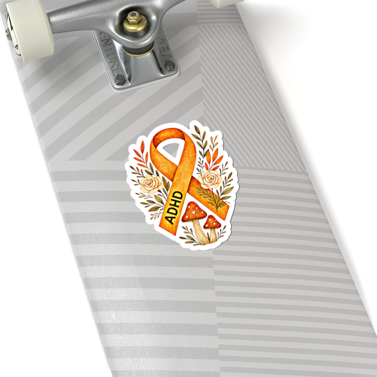 🧡 ADHD Awareness Ribbon Sticker Awareness Sticker | Amity in Bloom Original