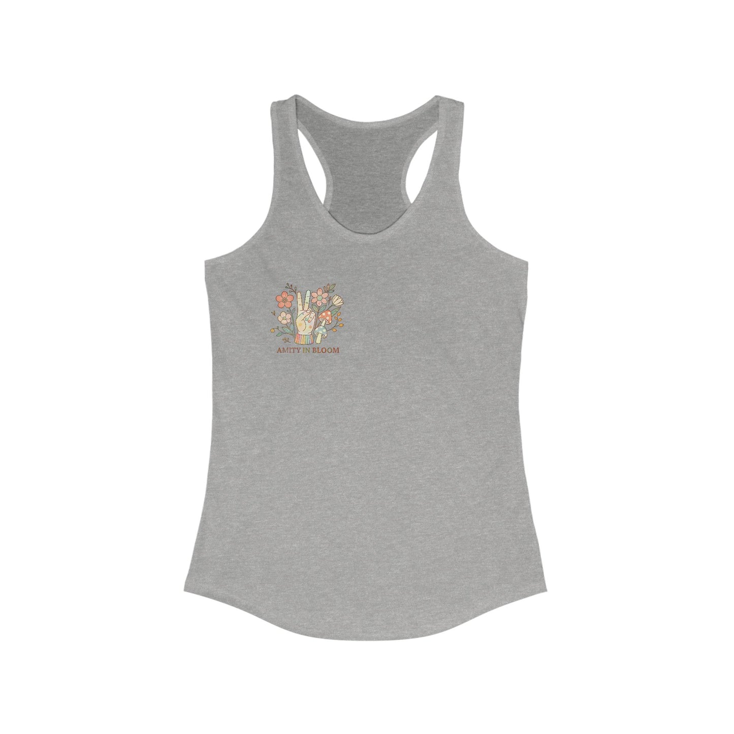 Peace Out Rainbow Logo Racerback Tank | Amity in Bloom Original