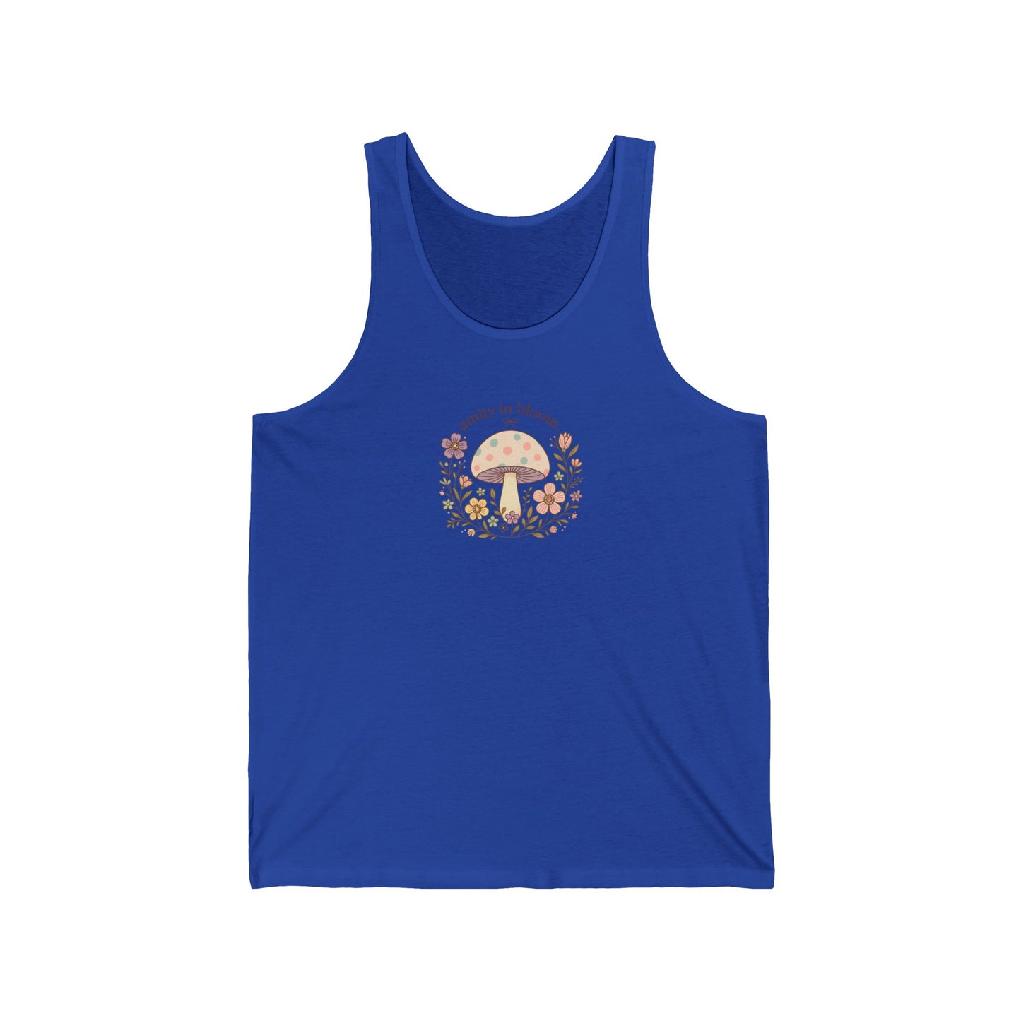 Rainbow Mush Unisex Jersey Tank Top | Amity in Bloom Original