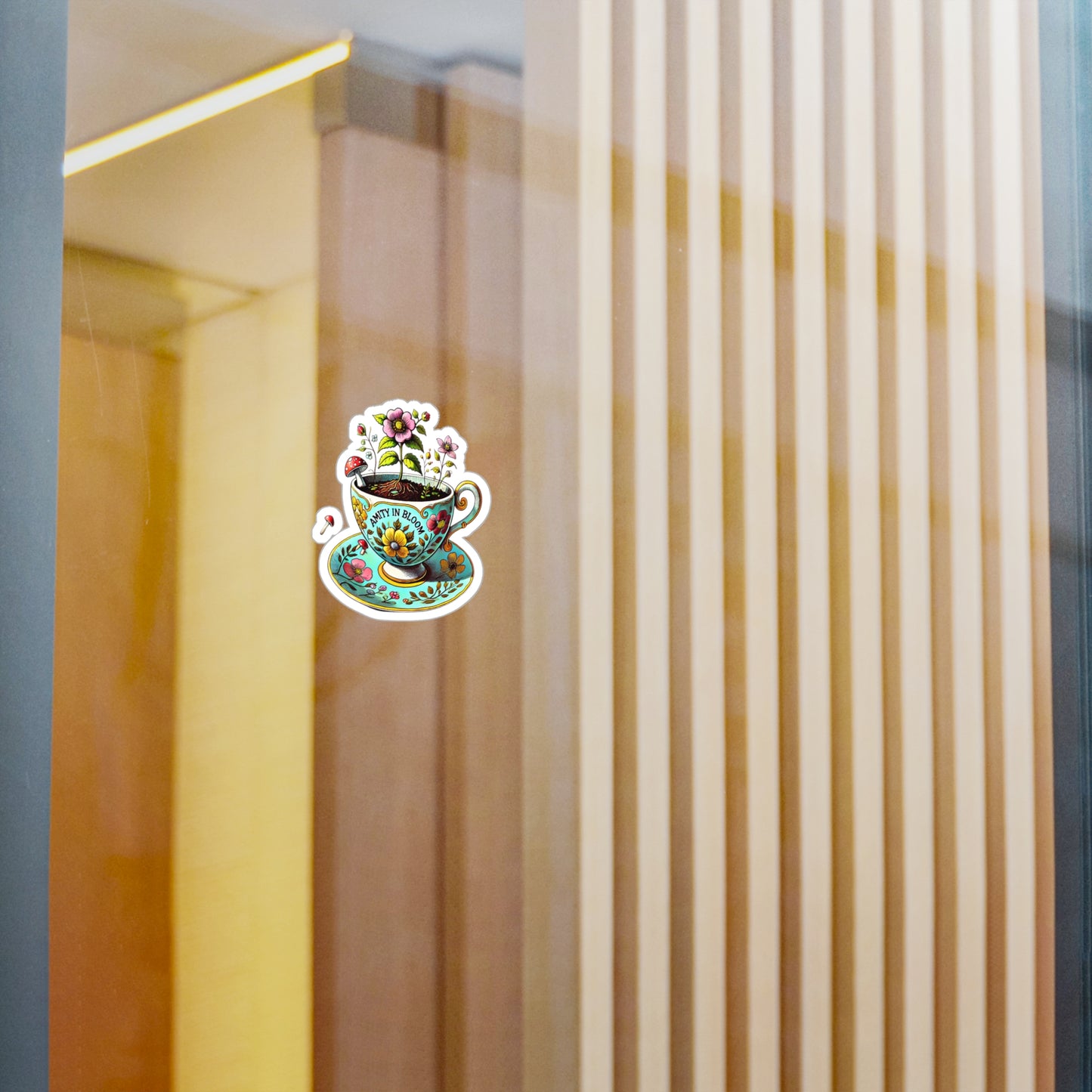 Teacup Bloomcup Sticker | Amity in Bloom Original Design