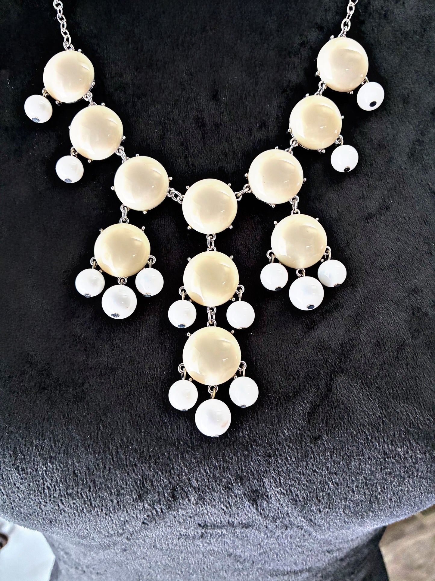 Moonlight Tiers Statement Necklace