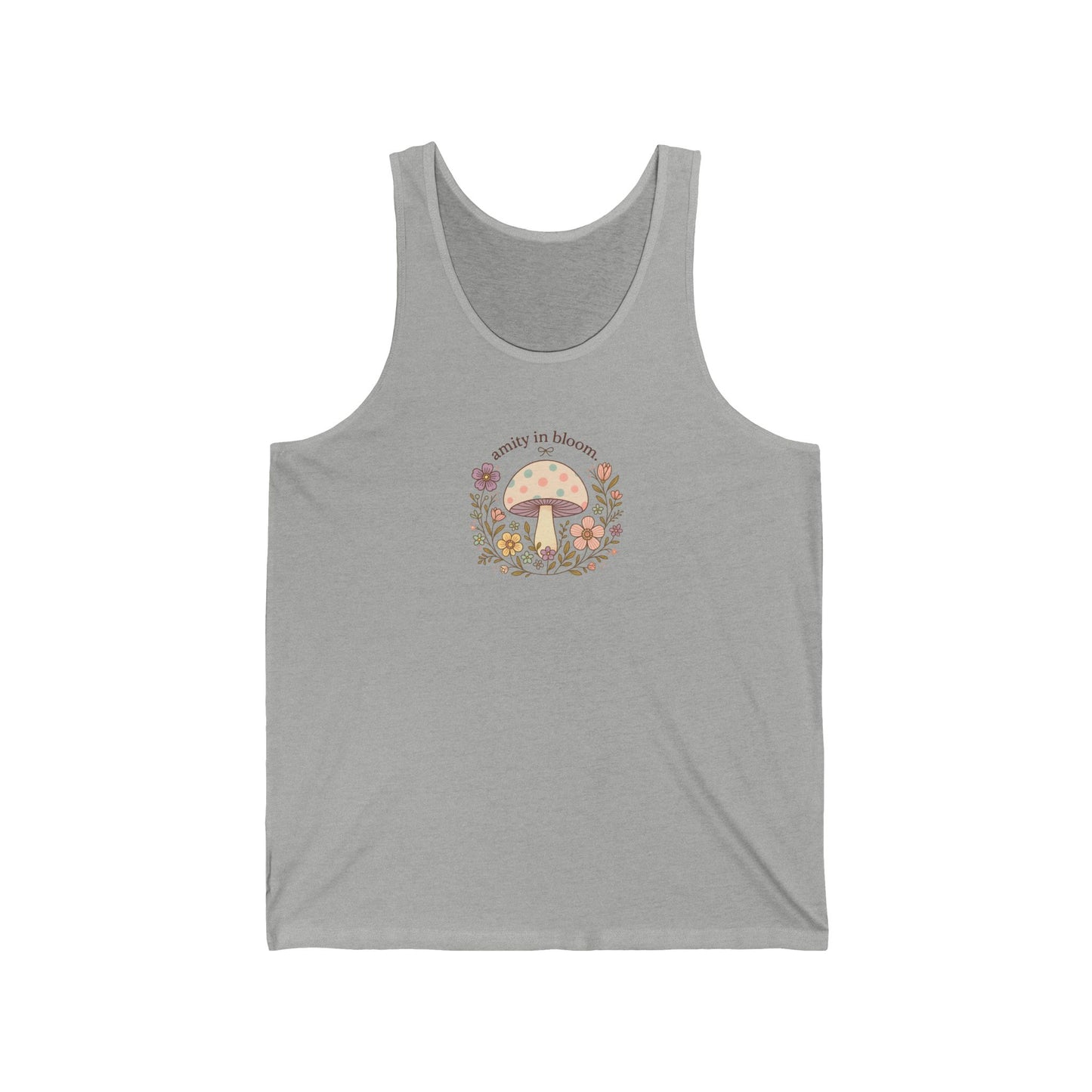 Rainbow Mush Unisex Jersey Tank Top | Amity in Bloom Original