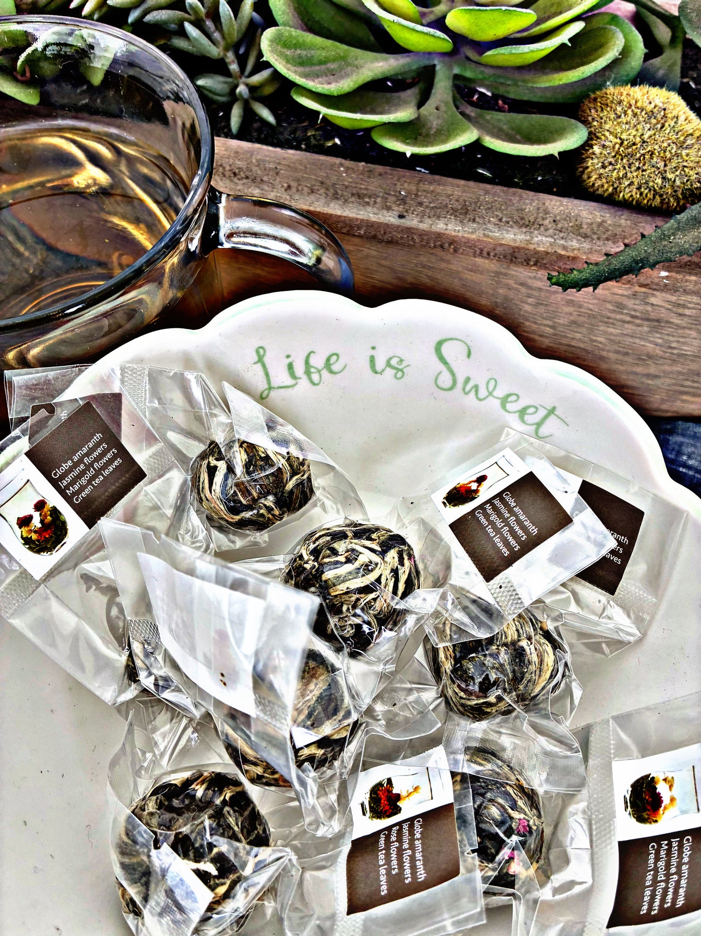 🌸 Peek-a-Bloom – Individual Blooming Tea Flowers
