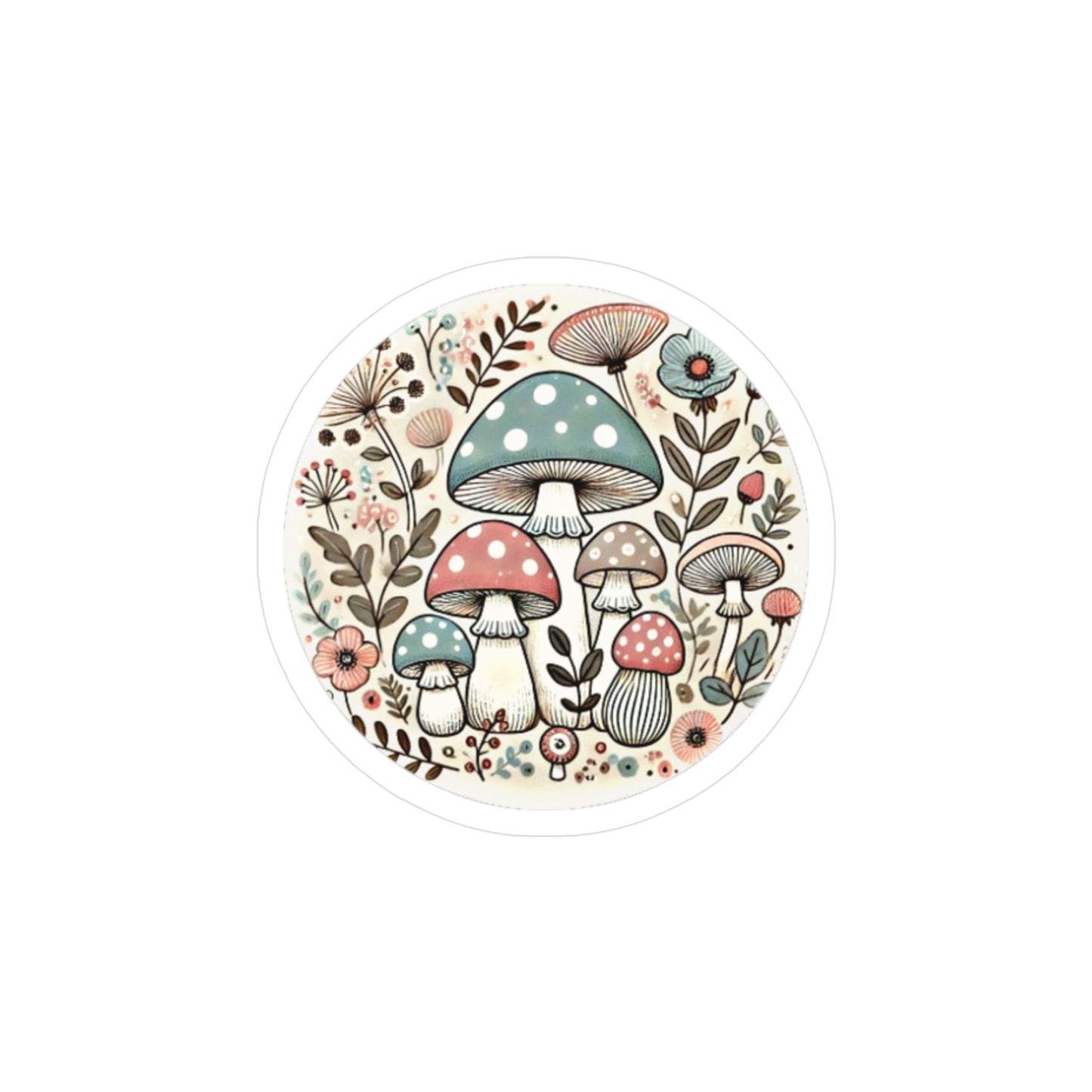 Towering Toadstools Vinyl Sticker | Amity in Bloom Original Design
