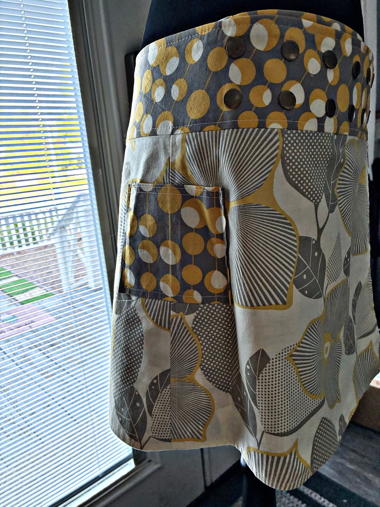 🌼 Double Take Daydream – Reversible Upcycled Wrap Skirt