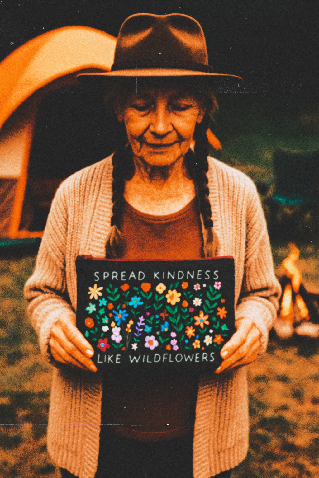 "Spread Kindness Like Wildflowers" Zipper Pouch – by Natural Life