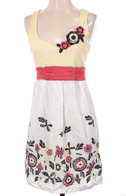 Chelsea & Violet Embroidered Garden Dress - Sz Sm
