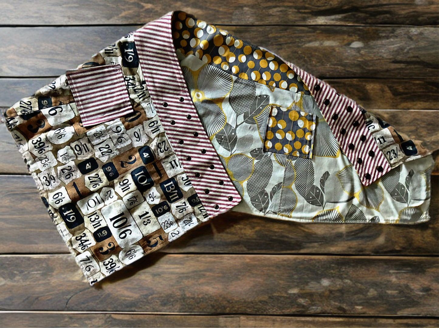 🌼 Double Take Daydream – Reversible Upcycled Wrap Skirt