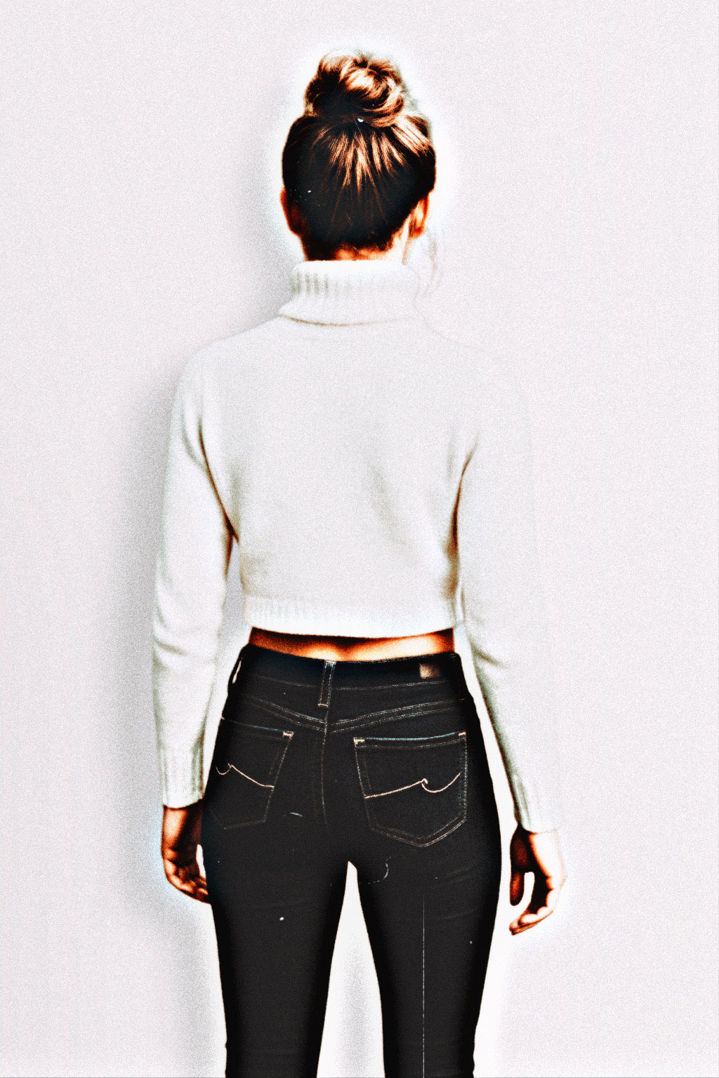 Angora Turtleneck Sweater - Sz S