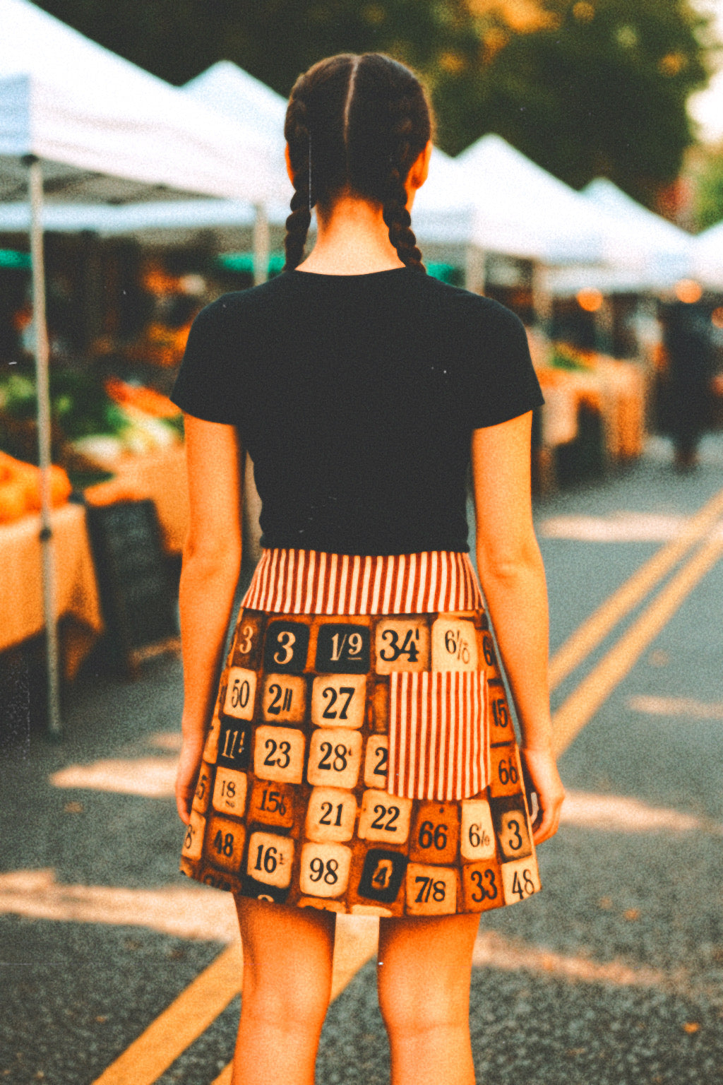 🌼 Double Take Daydream – Reversible Upcycled Wrap Skirt
