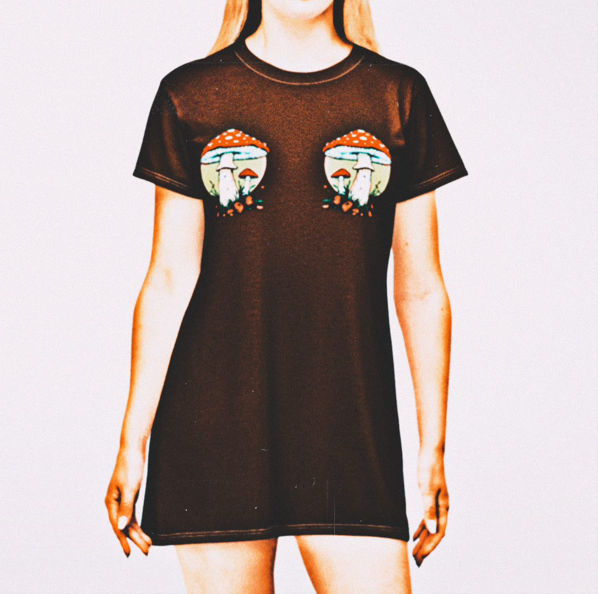 Mushroom Wonderland T-Shirt Dress | Amity in Bloom Original