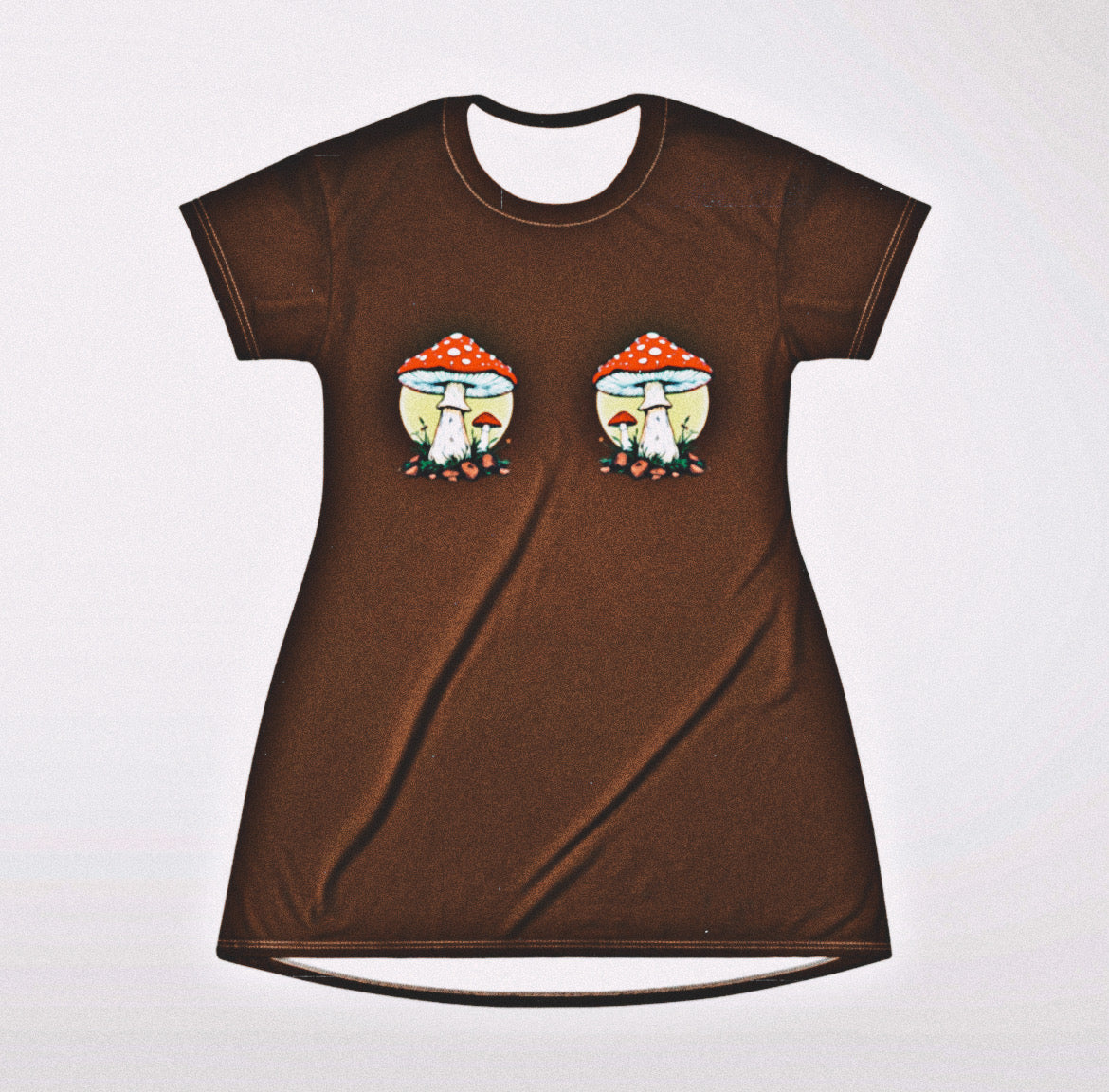 Mushroom Wonderland T-Shirt Dress | Amity in Bloom Original