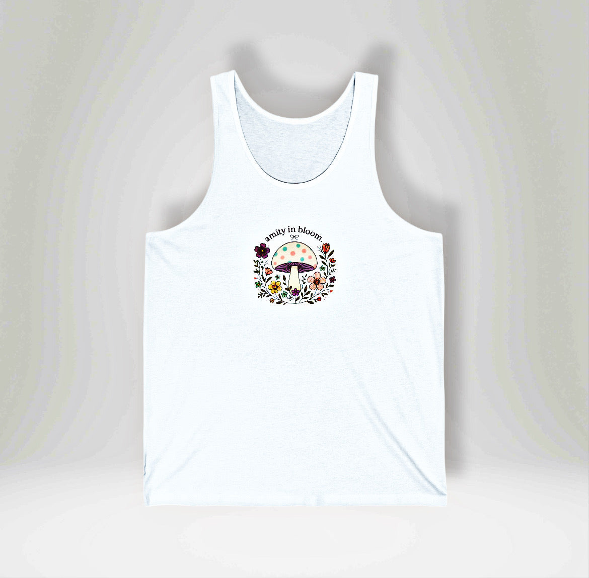 Rainbow Mush Unisex Jersey Tank Top | Amity in Bloom Original