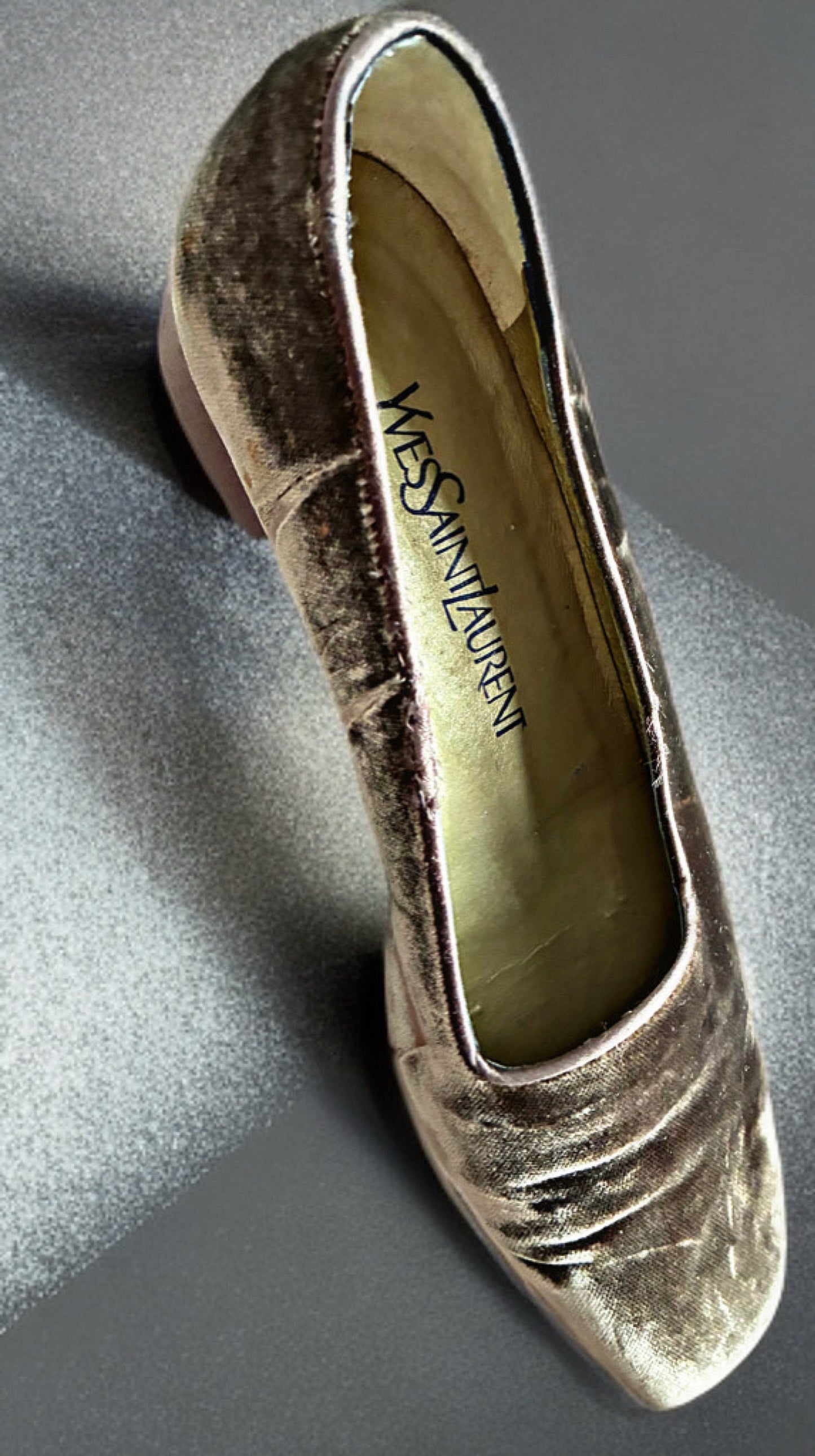 Yves Saint Laurent Velvet Smoking Flats