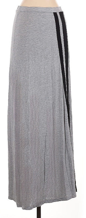 Soft Stretch Side-Stripe Maxi Skirt - Sz XS