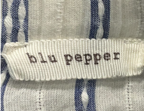 Breezy Coastal Stripe blu pepper Top - Sz M