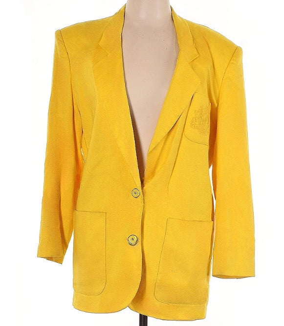 Christy Hall Radiant Yellow Blazer - Sz 8