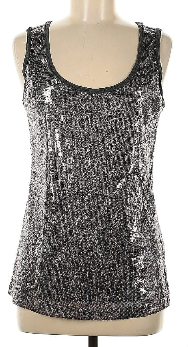 Calvin Klein Sequin Strapless Tank