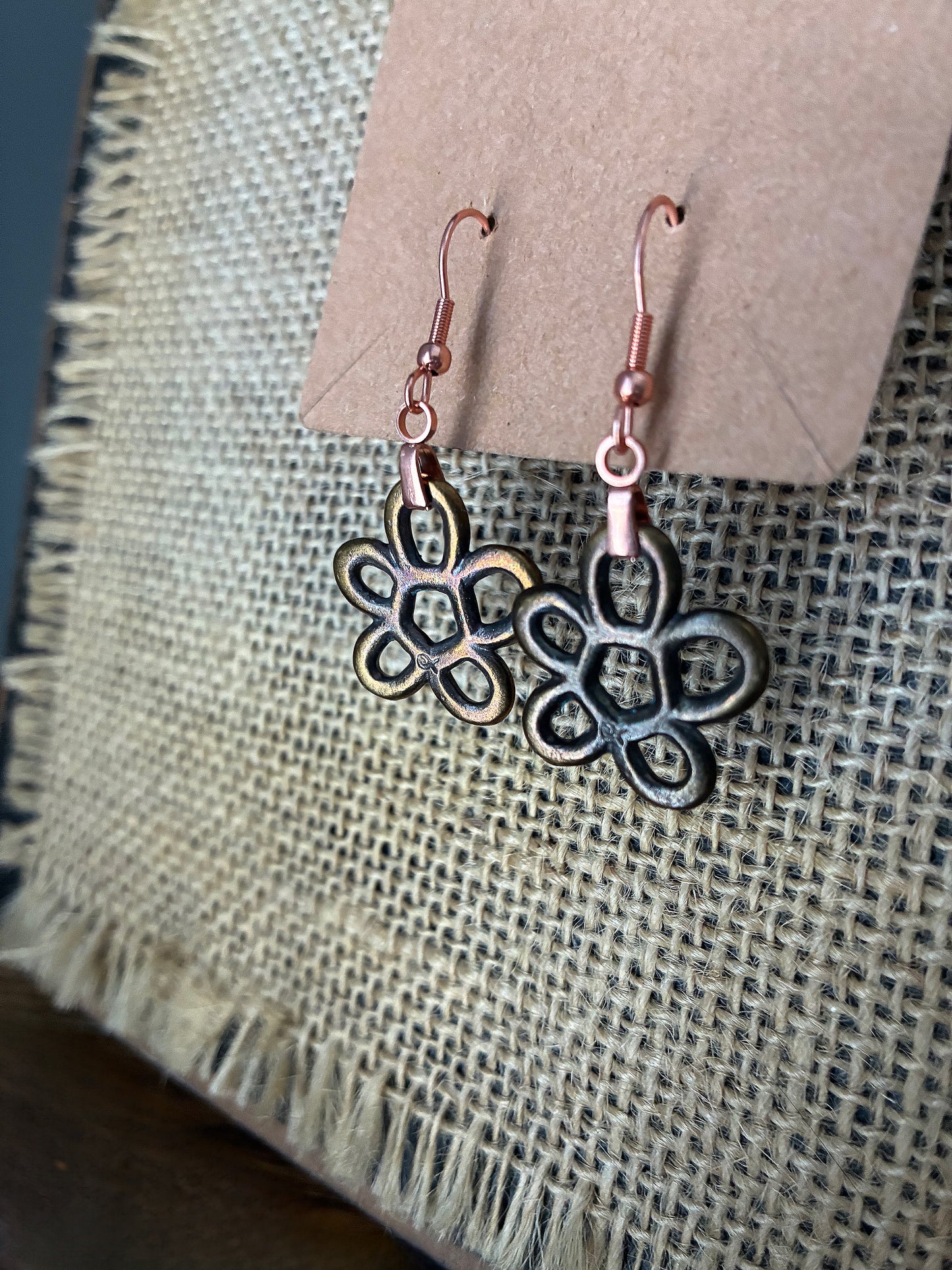 Copper Petal Daisy Earrings | Amity in Bloom Original