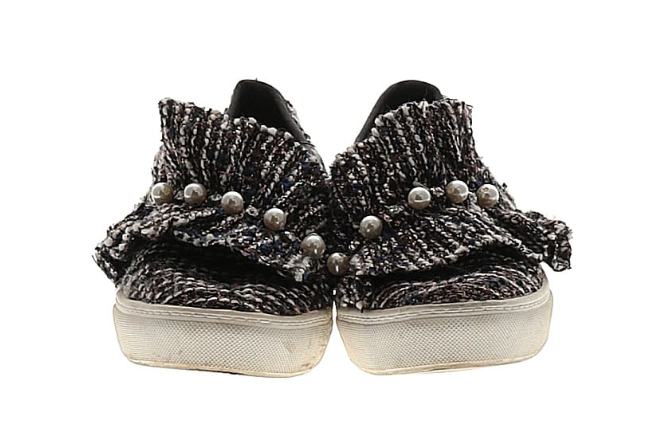 Dirty Laundry Tweed Loafer Sneakers - Sz 6.5