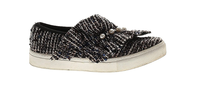 Dirty Laundry Tweed Loafer Sneakers - Sz 6.5