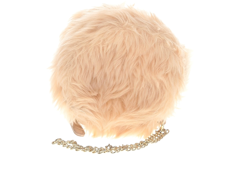 Blush Faux Fur Wristlet