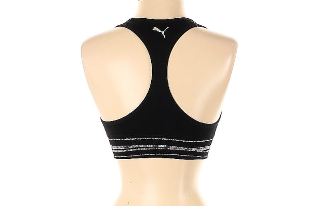 Puma Glitter Band Halter Sports Bra - Sz S