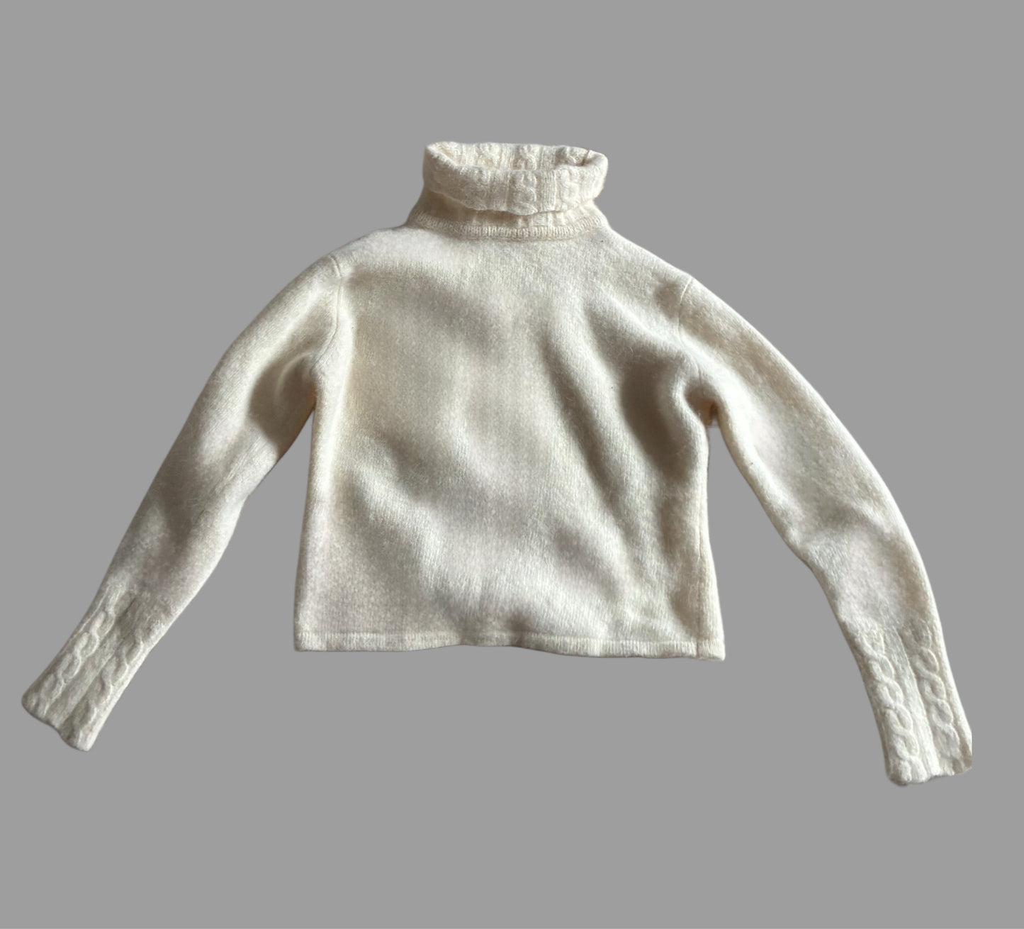 Angora Turtleneck Sweater - Sz S