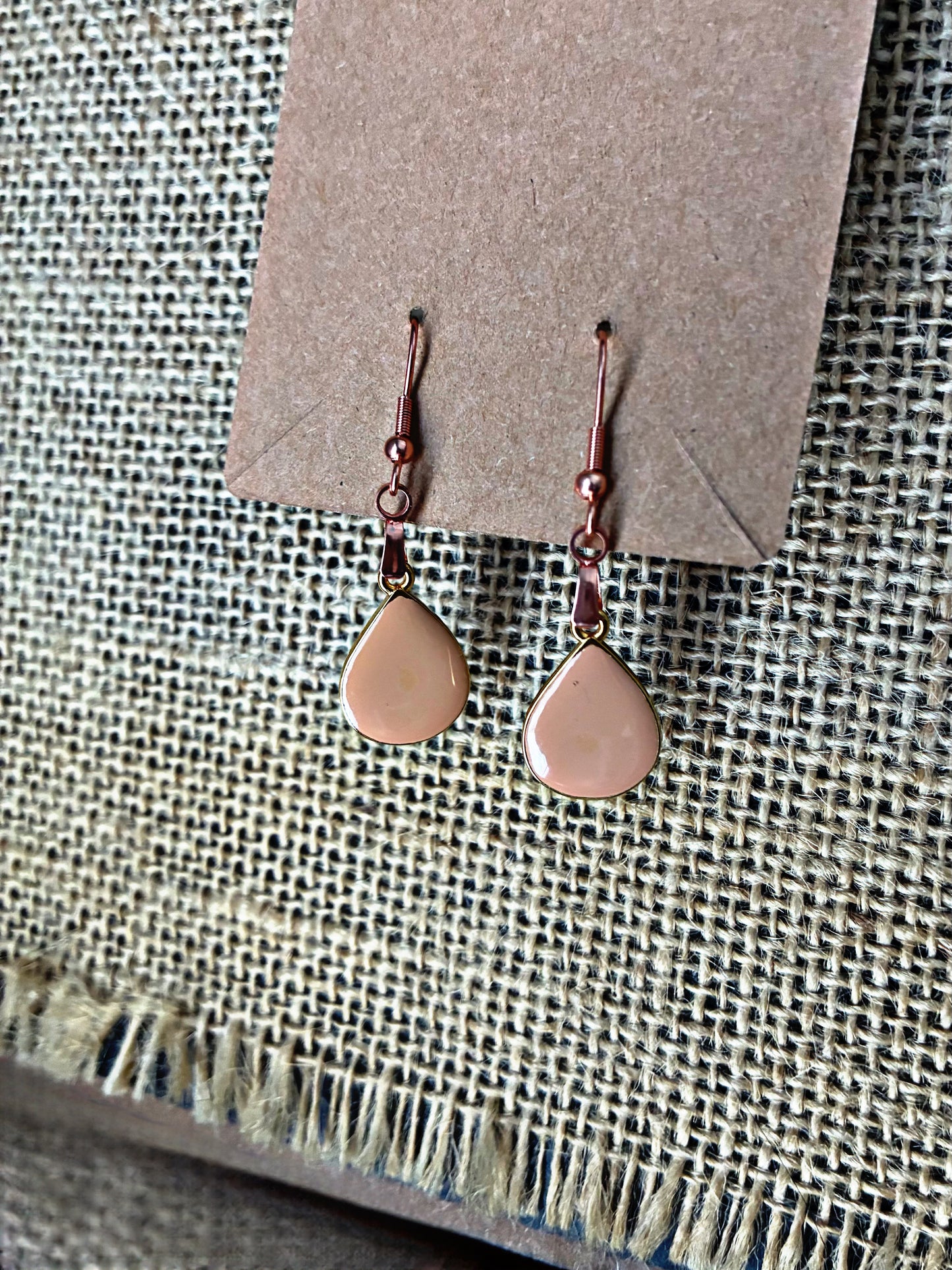 Blush Teardrop Dangle Earrings | Amity in Bloom Original