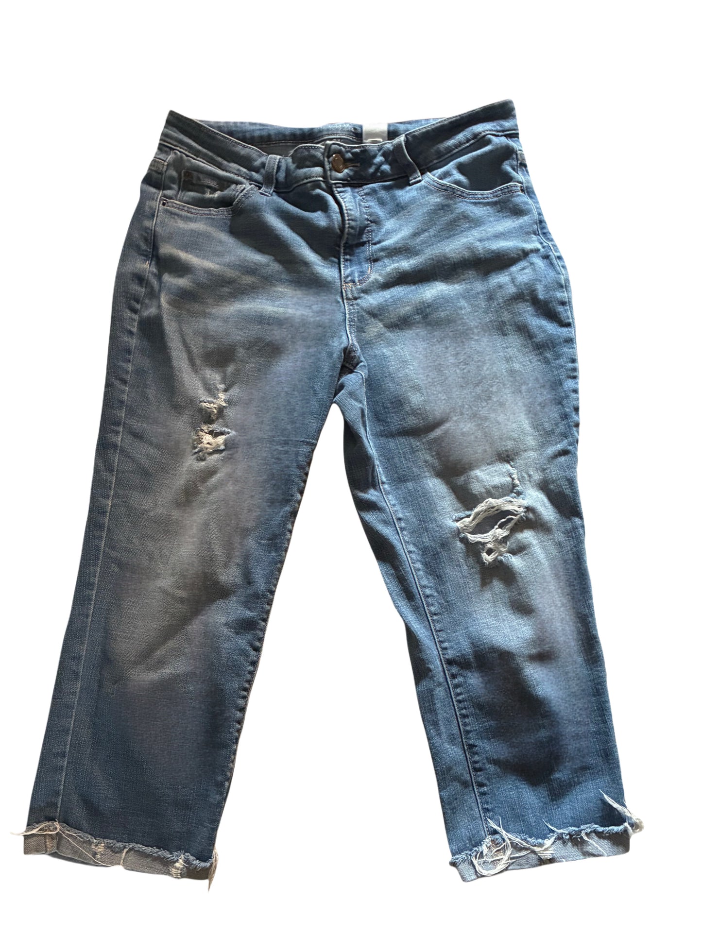 Distressed Capri Cutoffs - Sz 12
