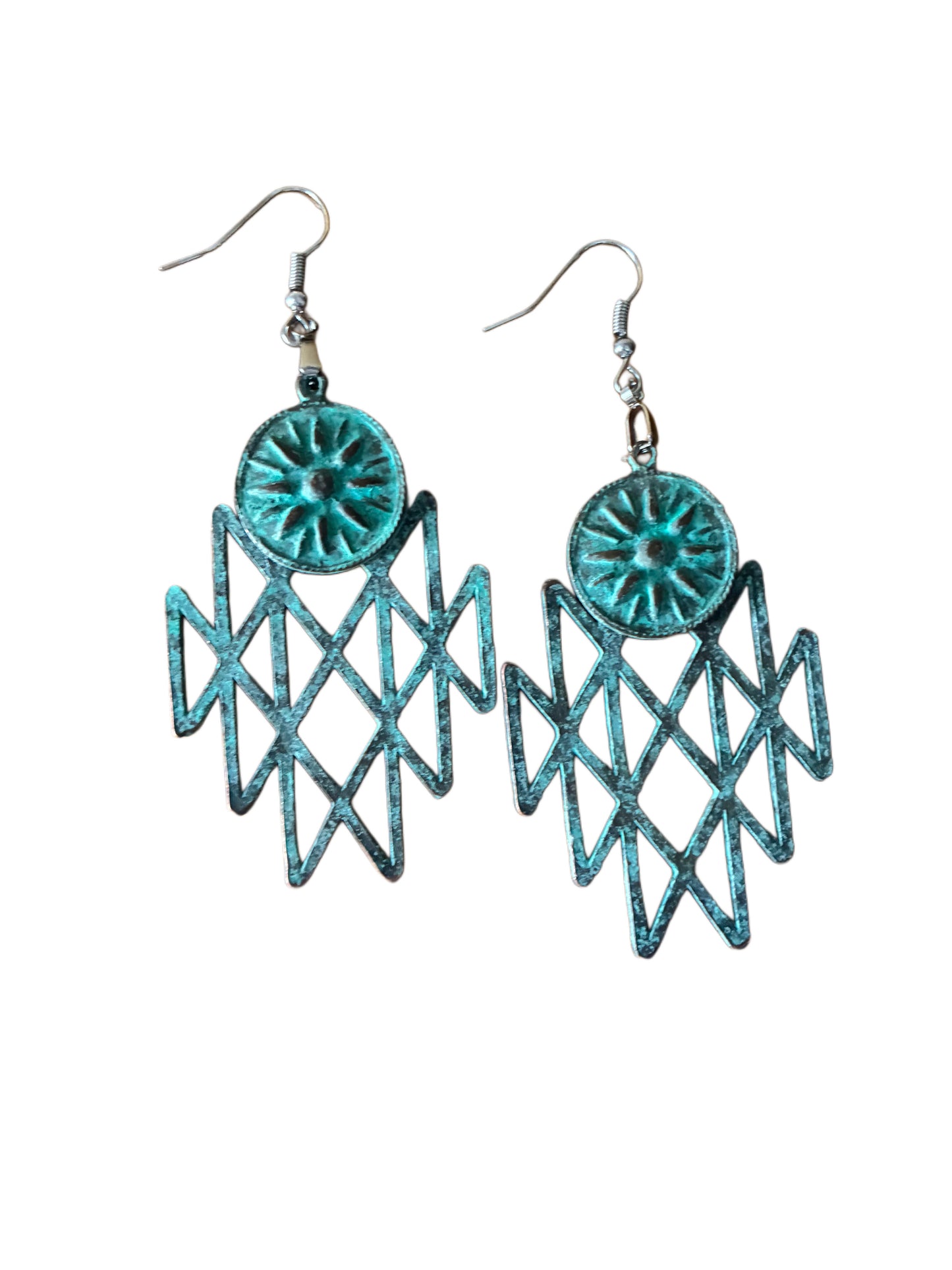 Canyon Echo Patina Earrings | Amity in Bloom Original