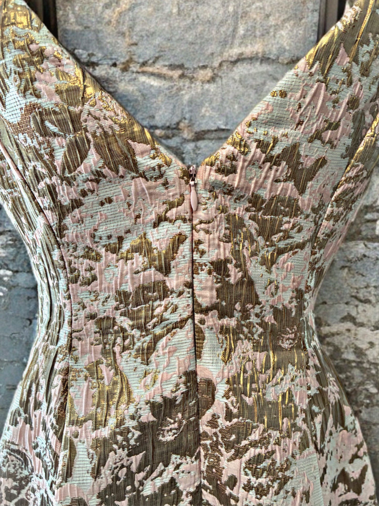 Adrianna Papell Vintage Jeweled Tapestry Dress – Size 6