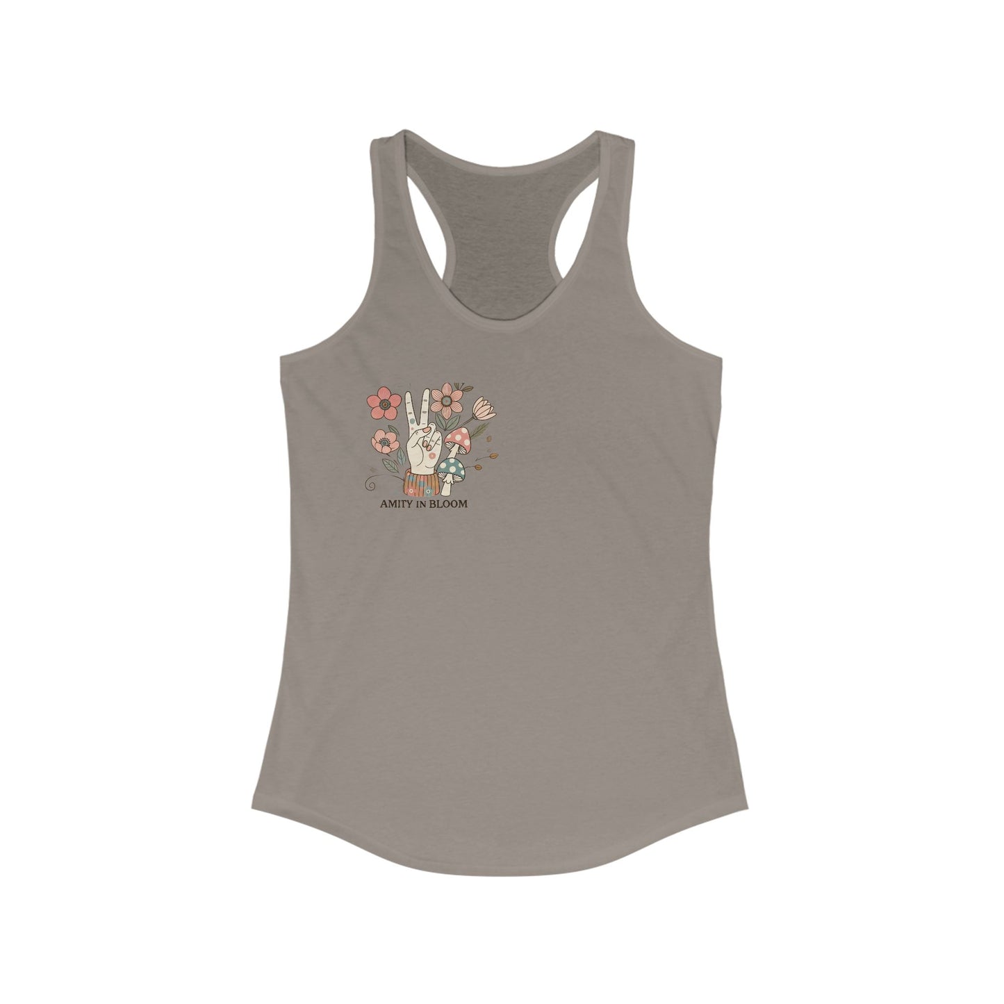 Peace Out Racerback Tank OG Logo | Amity in Bloom Original