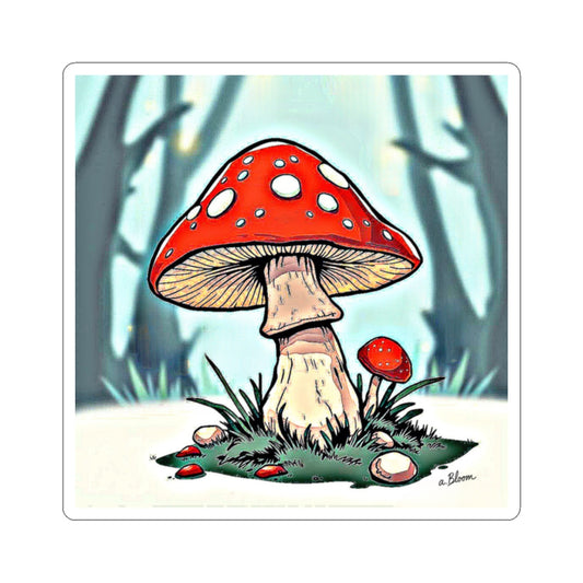 Shroom View – Background Edition Sticker | Amity in Bloom Original