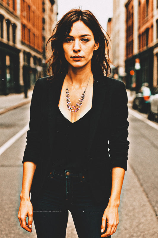 Pink Revival – Vintage Layered Necklace