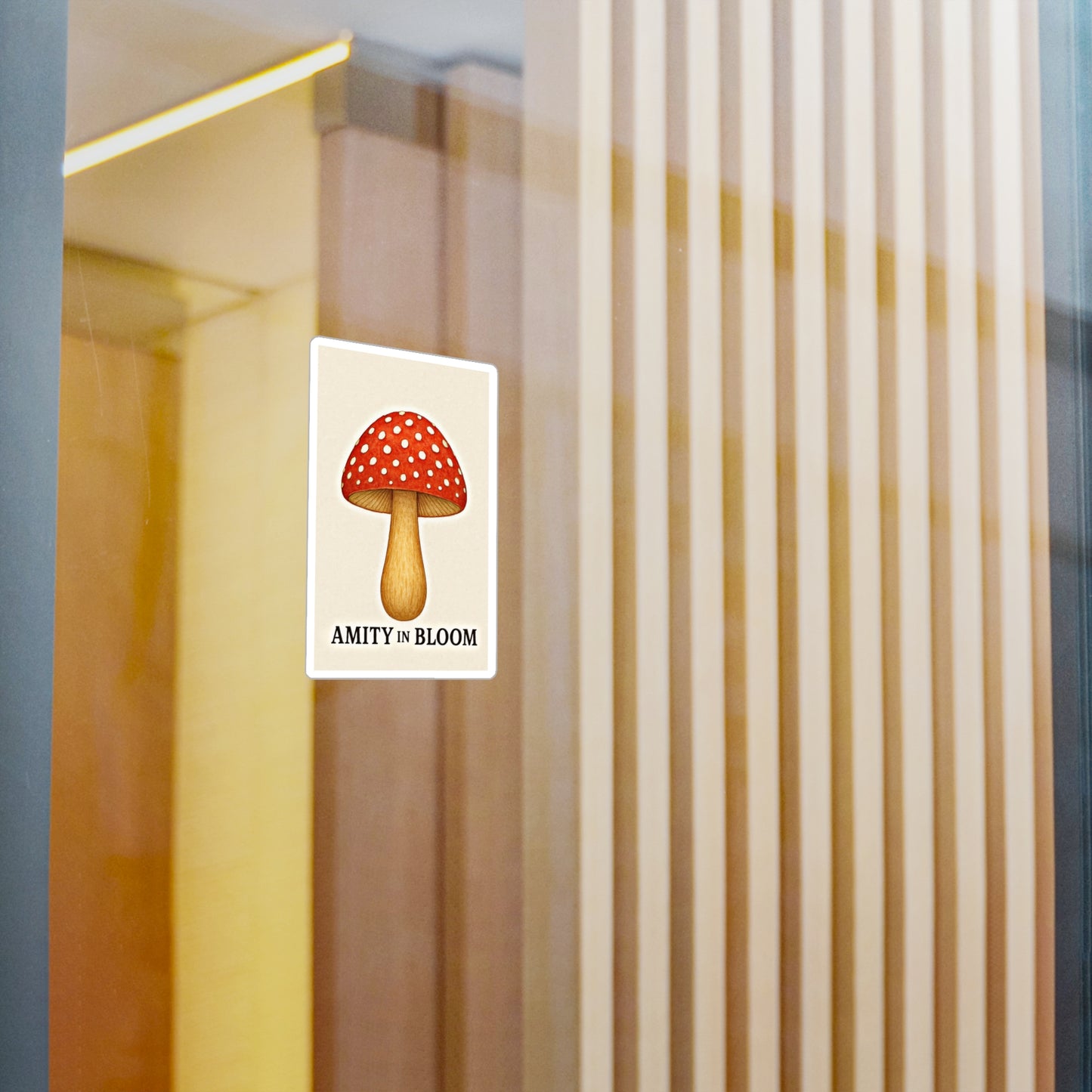 Folkcap Mushroom Sticker  | Amity in Bloom Original Design