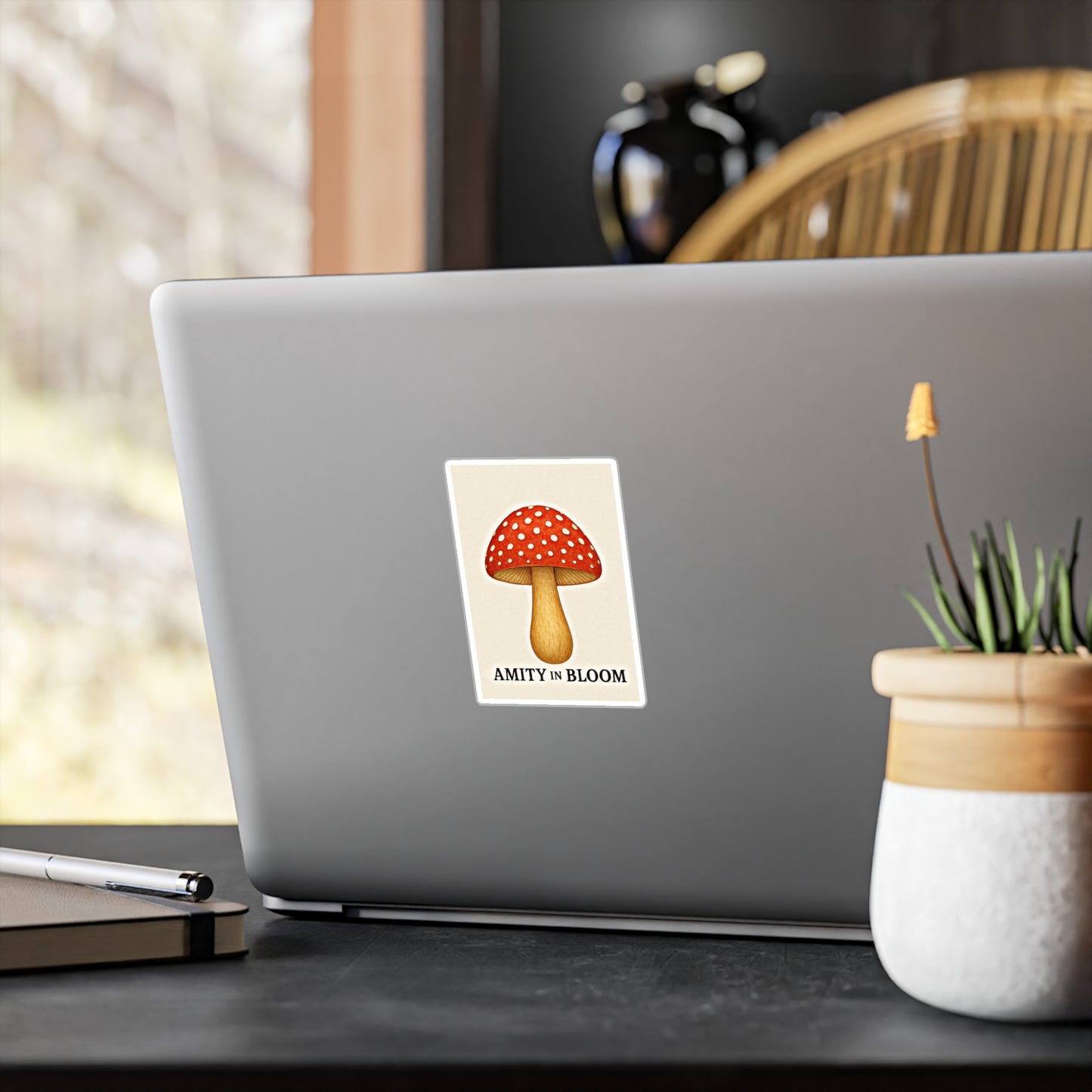 Folkcap Mushroom Sticker  | Amity in Bloom Original Design