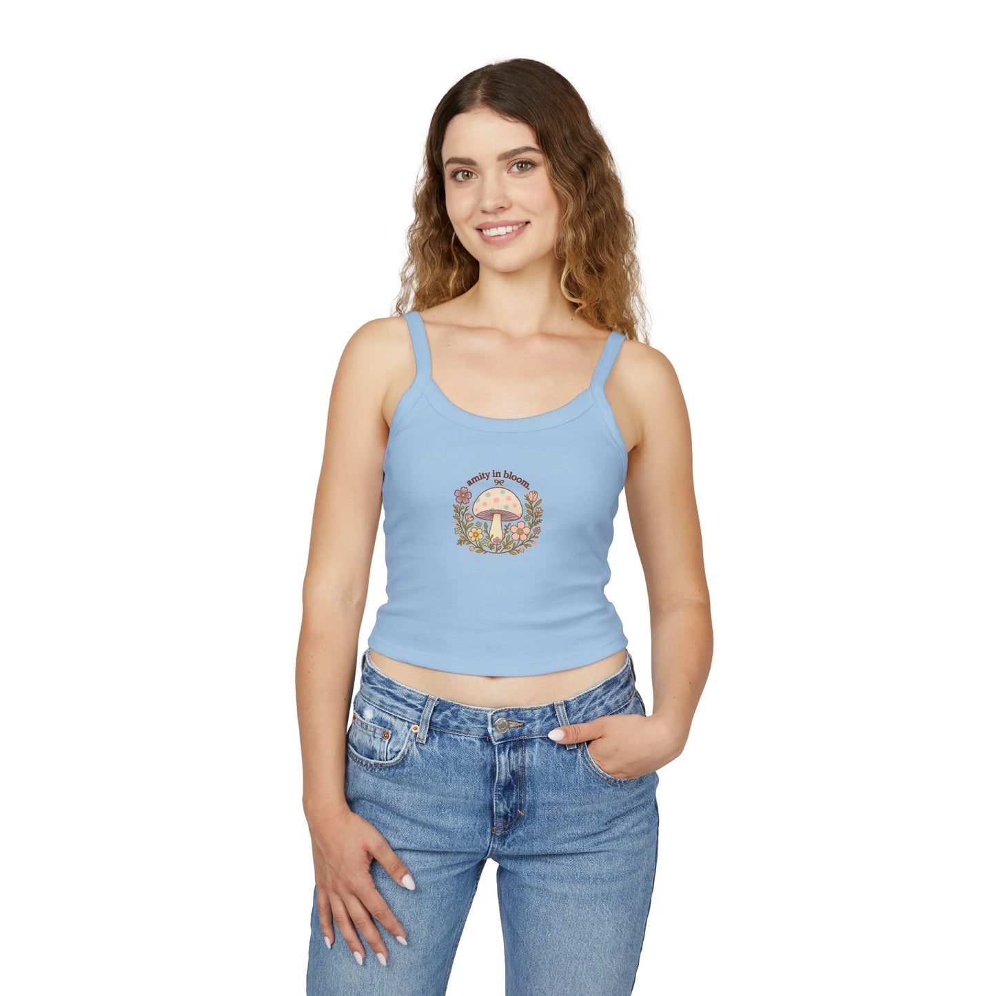 Rainbow Mush Spaghetti Strap Tank Top | Amity in Bloom Original