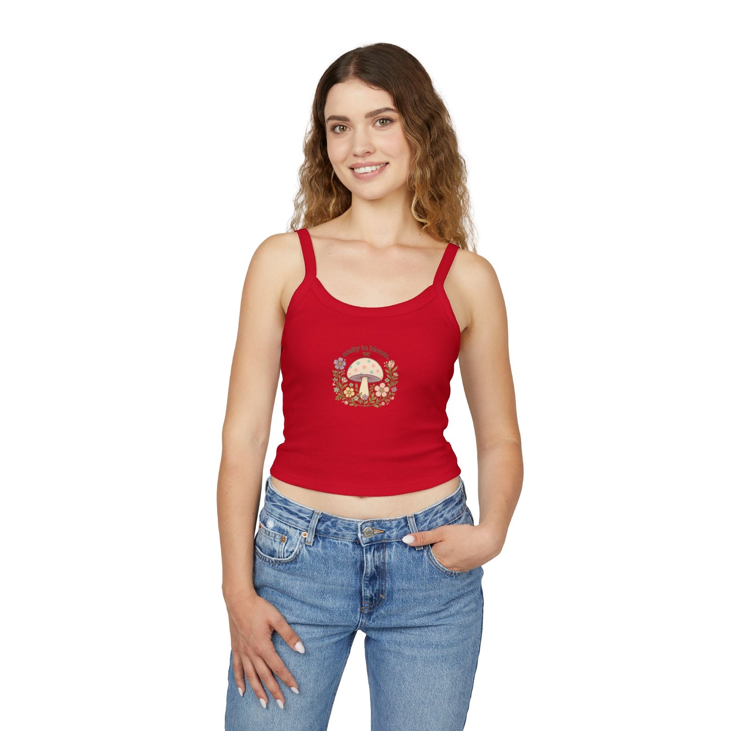 Rainbow Mush Spaghetti Strap Tank Top | Amity in Bloom Original