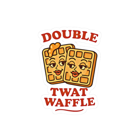 Double Twat Waffle Sticker  | Amity in Bloom Original