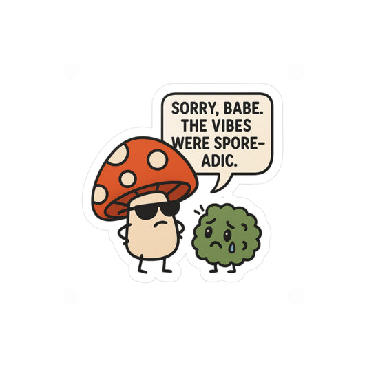 Spore-Adic Vibes Mush Sticker | Amity in Bloom Original Design