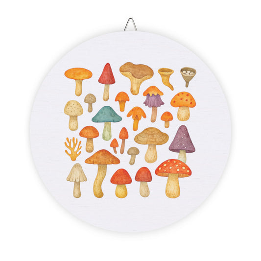 Mushroom Forest Chorus – Wood Wall Sign | Amity in Bloom Original Design