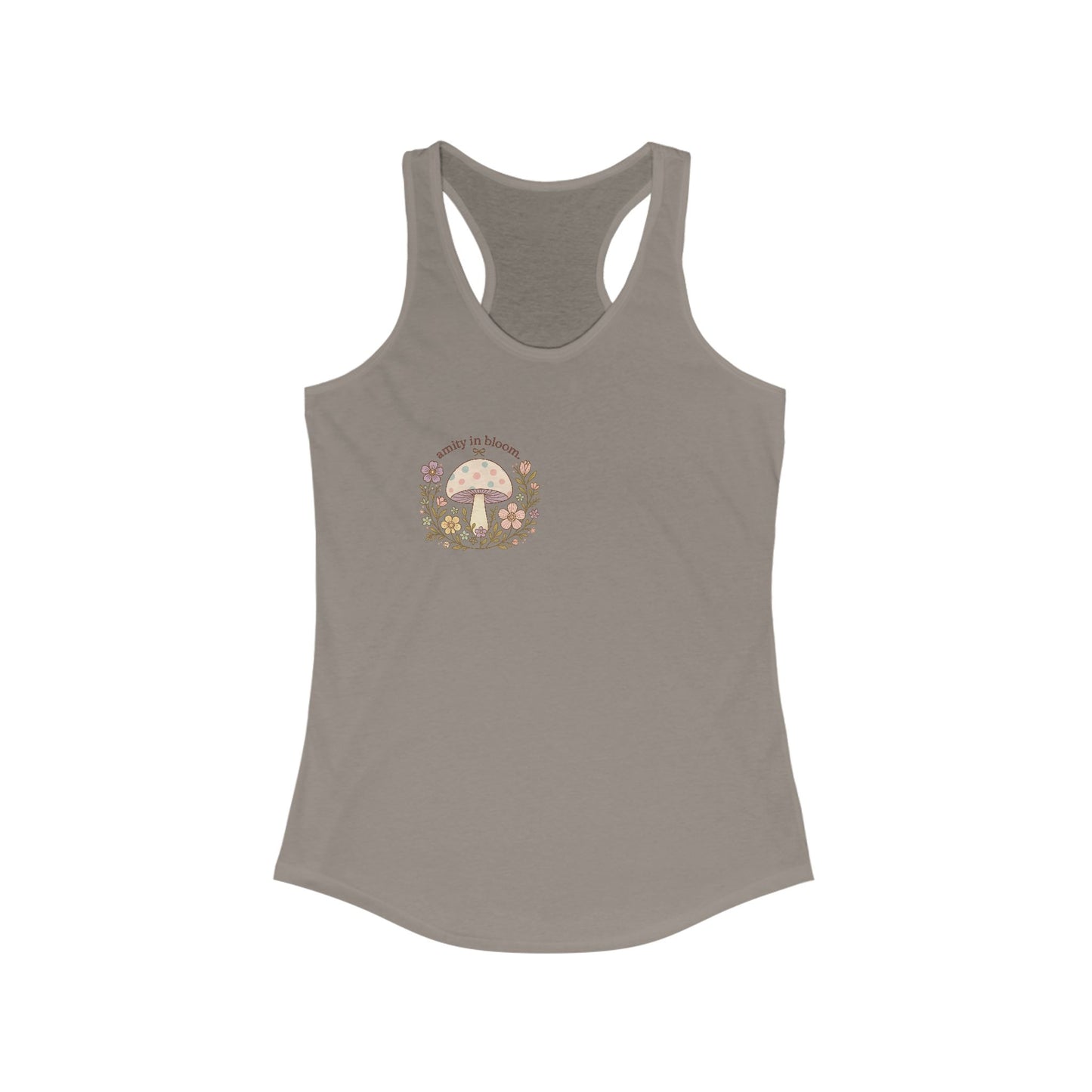 Rainbow Mush Logo Racerback Tank | Amity in Bloom Original