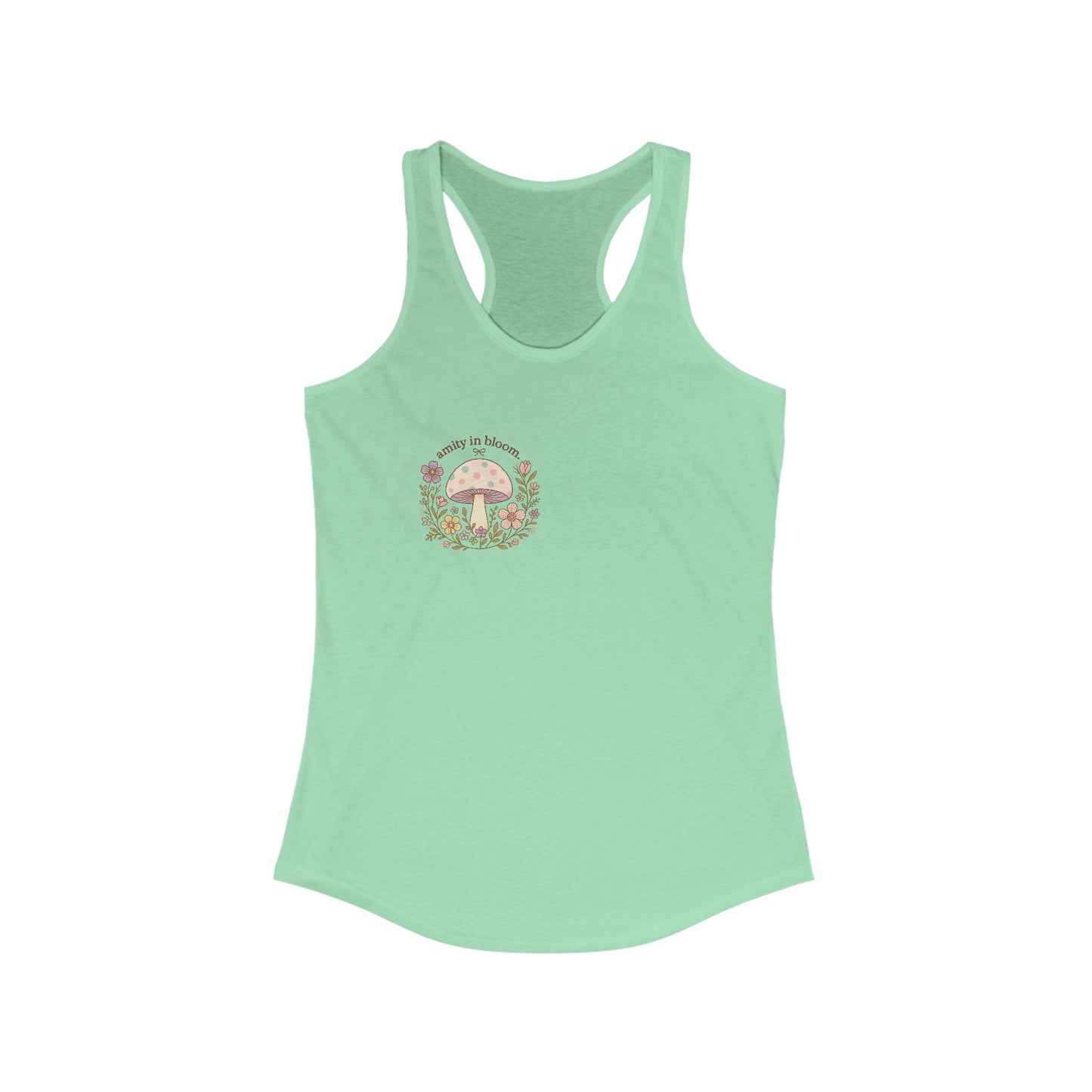 Rainbow Mush Logo Racerback Tank | Amity in Bloom Original