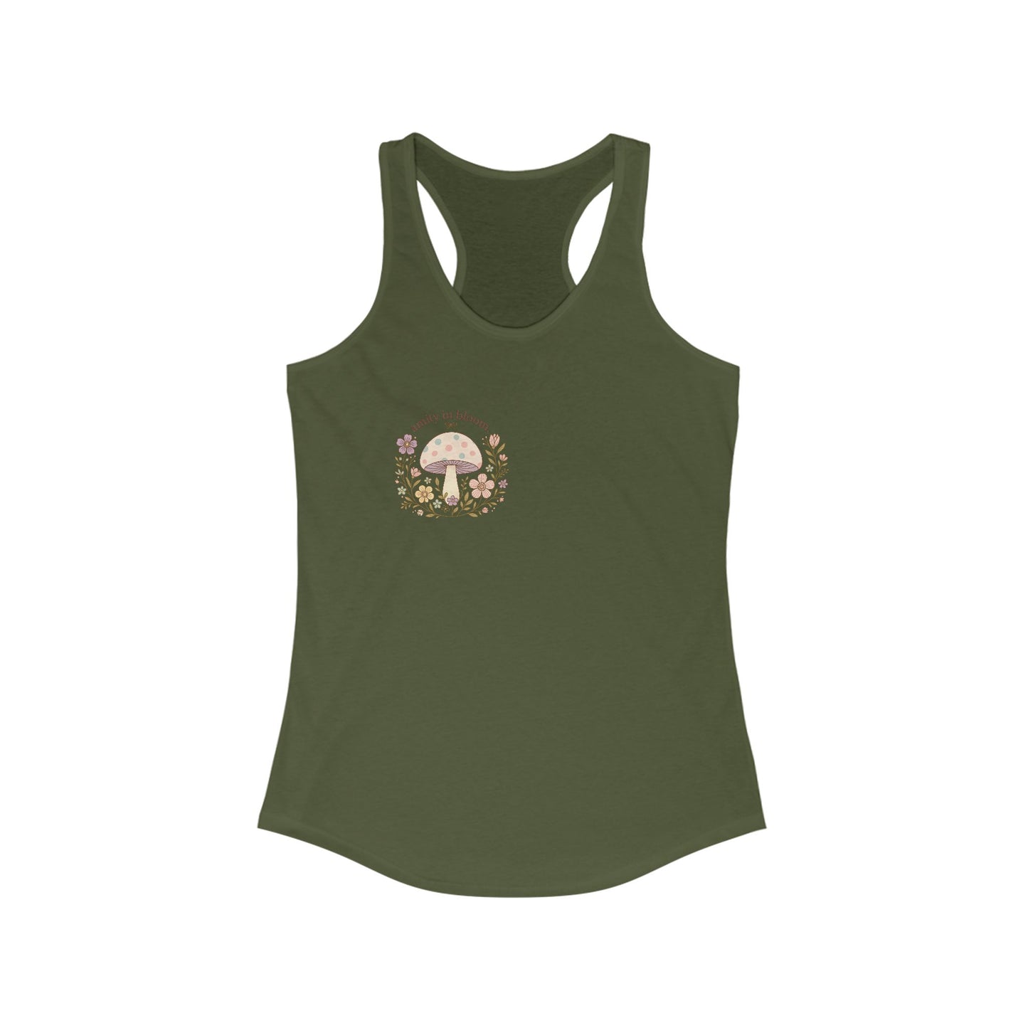 Rainbow Mush Logo Racerback Tank | Amity in Bloom Original