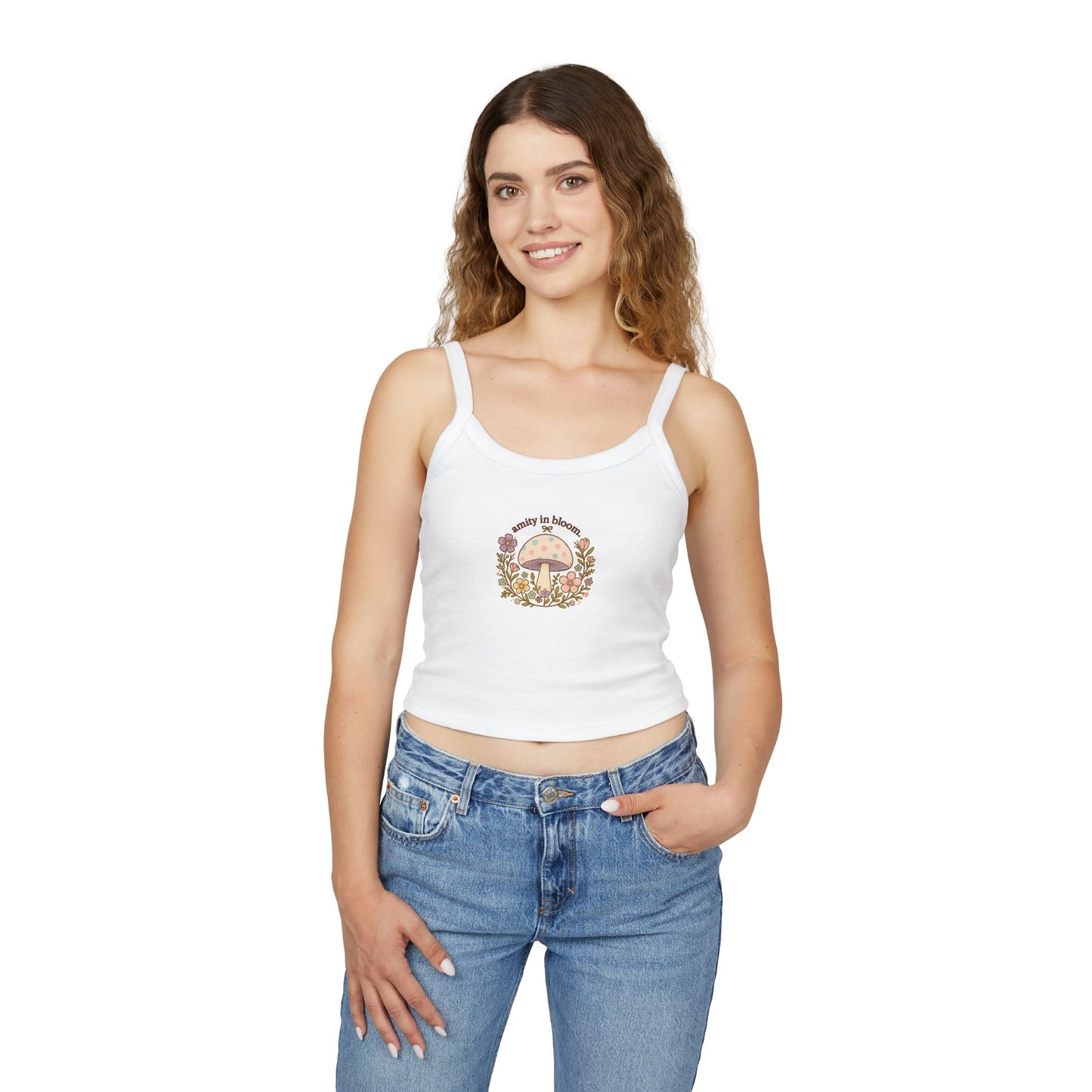Rainbow Mush Spaghetti Strap Tank Top | Amity in Bloom Original