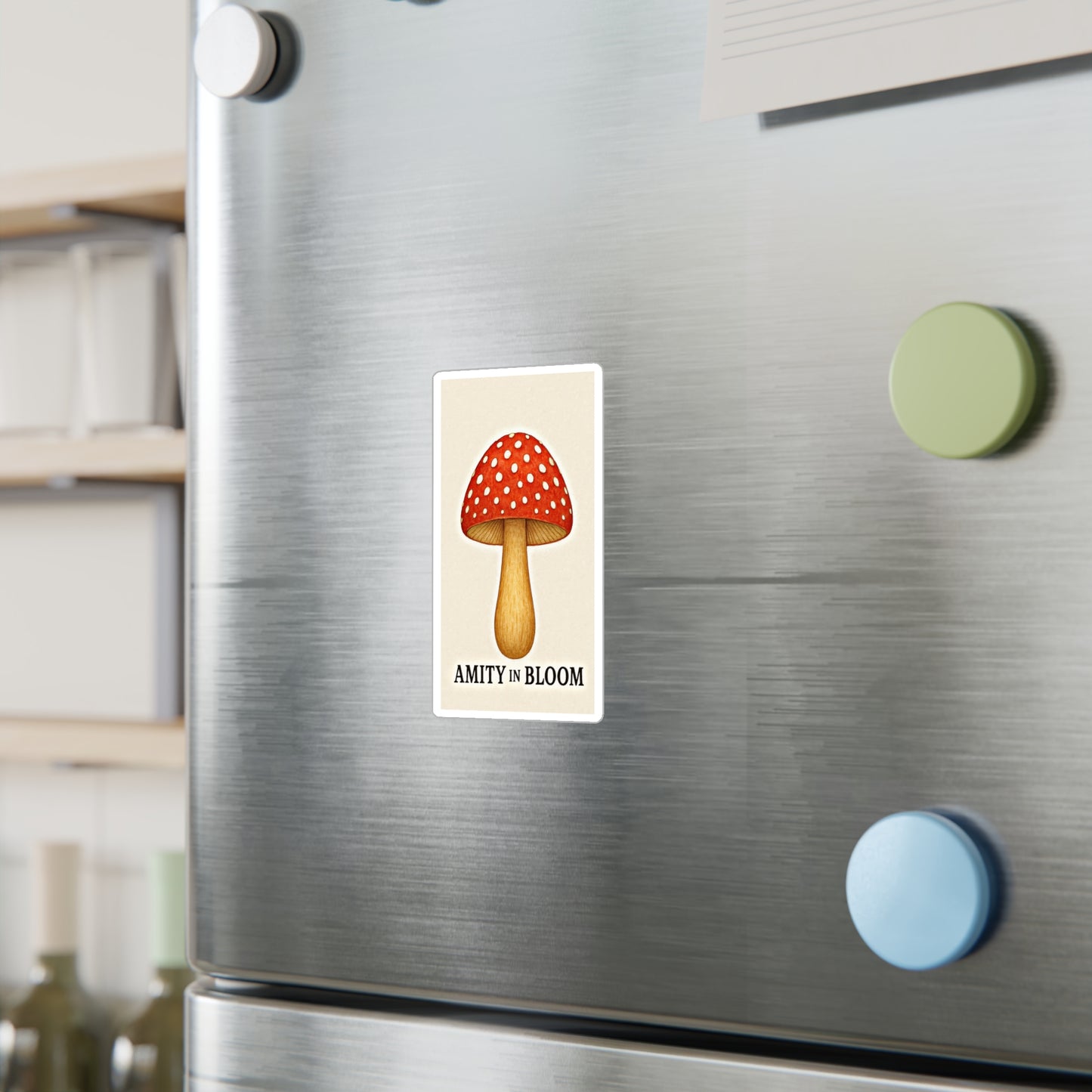 Folkcap Mushroom Sticker  | Amity in Bloom Original Design