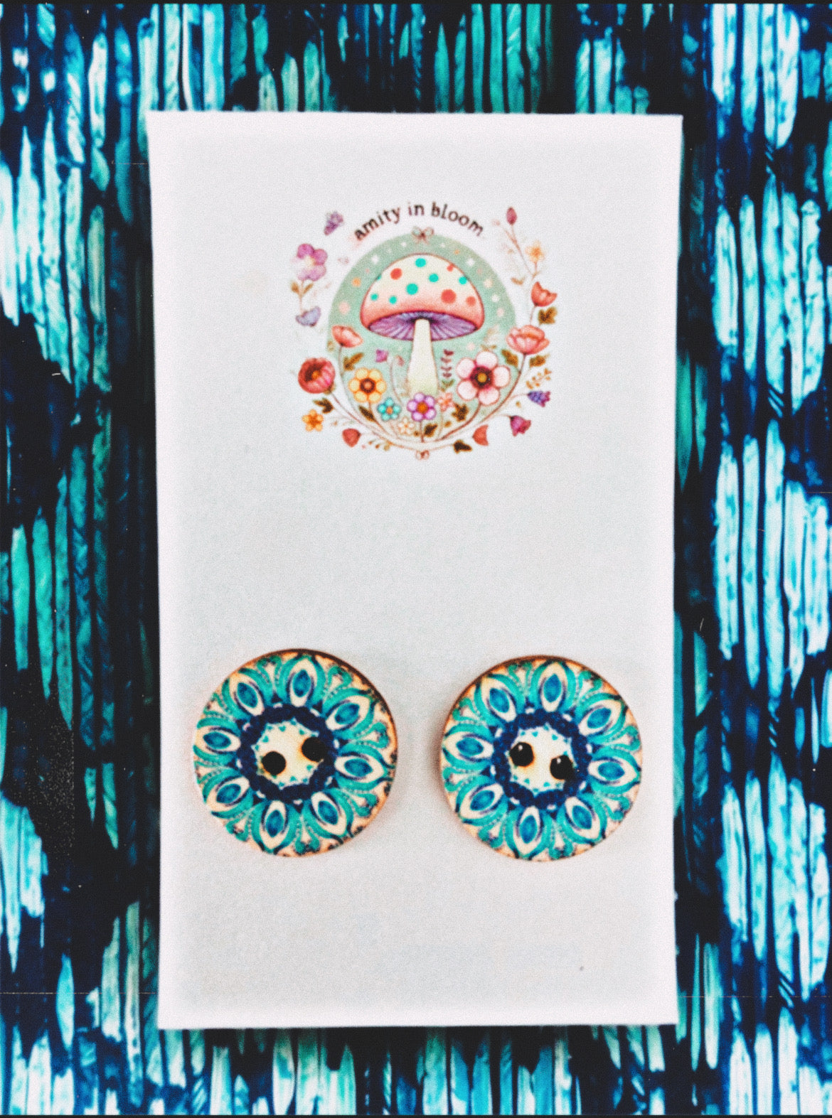 Blue Moon · Button Bestie Earring | Amity in Bloom Original